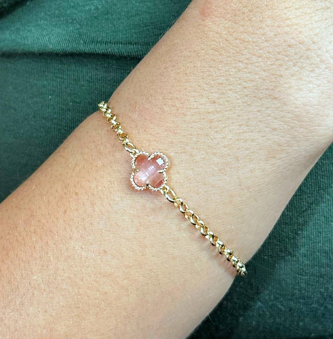 PULSEIRA TREVO ROSA