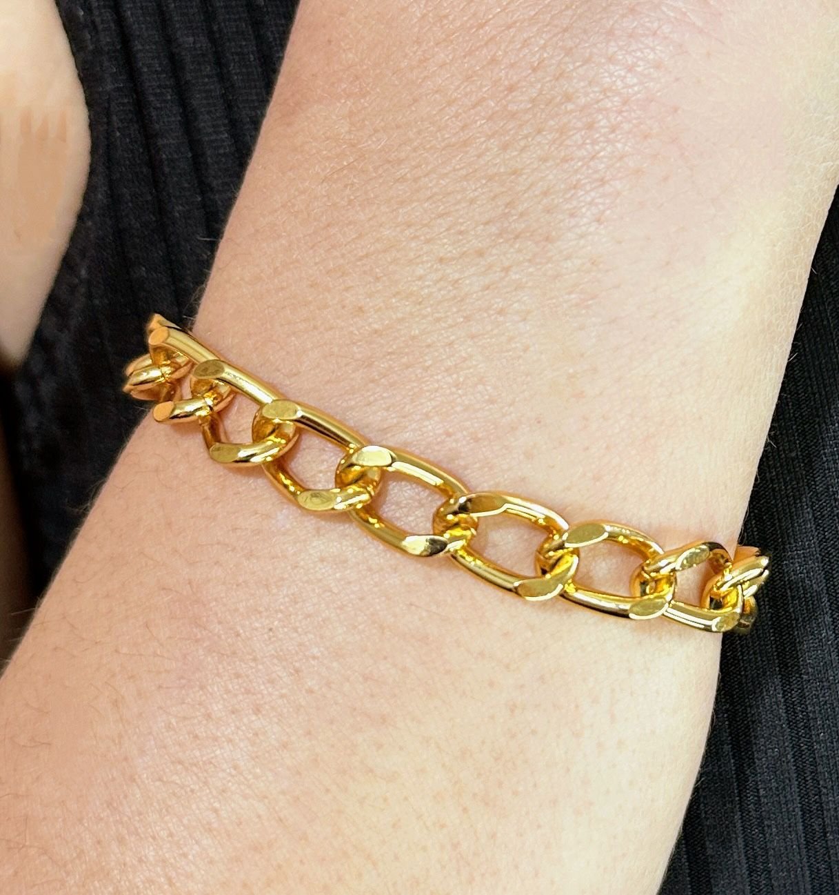 PULSEIRA ELOS OVAIS COM FECHO CORAÇÃO