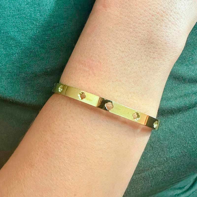BRACELETE RIGIDO TREVOS